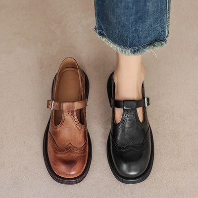 VELDA – Elegant Leather Mary Janes