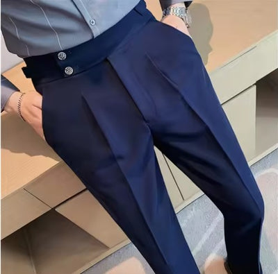 BritVogue™ | Men’s Classic Slim-Fit Business Trousers