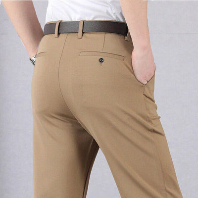 AquaFlex™ | High-Stretch Men’s Classic Slim Fit Suit Pants