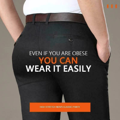 AquaFlex™ | High-Stretch Men’s Classic Slim Fit Suit Pants