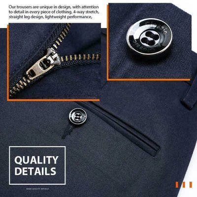 AquaFlex™ | High-Stretch Men’s Classic Slim Fit Suit Pants